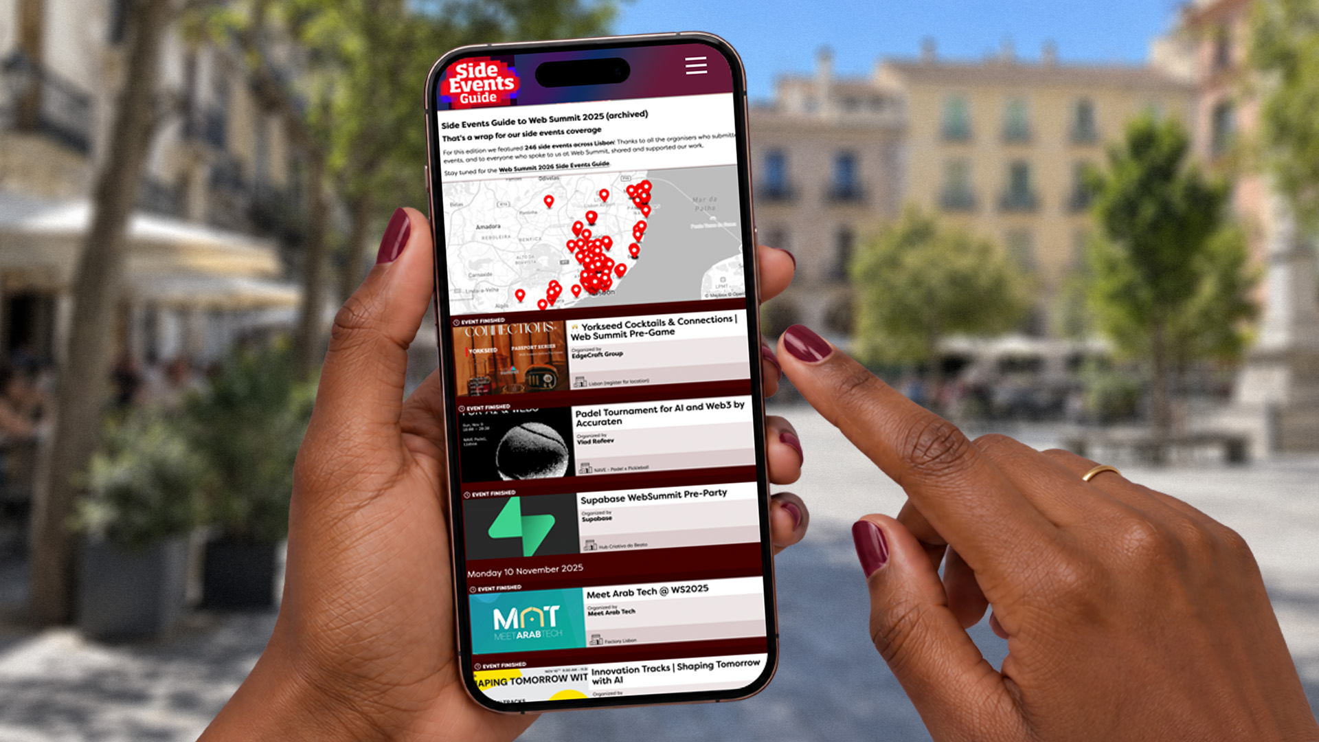 Reach a key international entrepreneurial tech audience with Side Events Guide. Your brand could be here for the next edition.